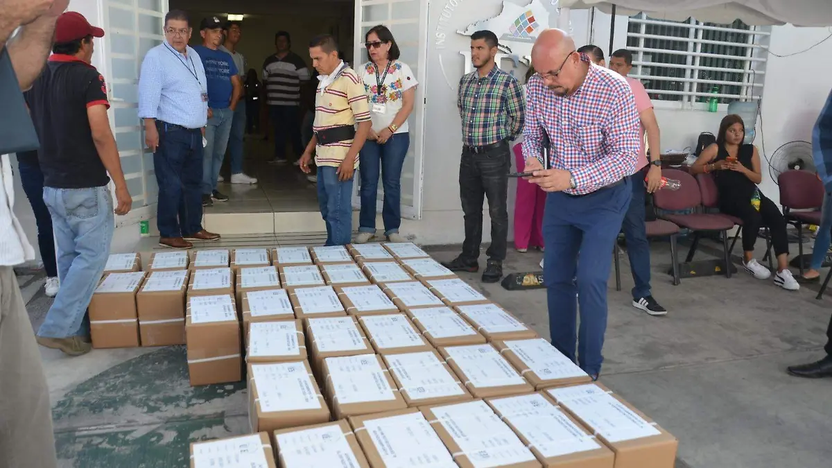 Llegada boletas electorales Colima